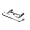 T&S Brass B-0221-CC Double Pantry Faucet, Deck Mount, 8" Centers, 12" Nozzle, 1/2" NPT Male Inlet