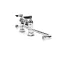 T&S Brass B-0225 DOUBLE PANTRY FAUCET, DECK MOUNT, 4 CENTERS, 12