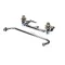 T&S Brass B-0231-CC Double Pantry Faucet, 8" Centers, Wall Mount, 12" Swing Nozzle, 1/2" NPT Male Inlets