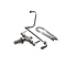 T&S Brass B-0250 DOUBLE PANTRY FAUCET, SINGLE HOLE BASE, 18 DOUBLE