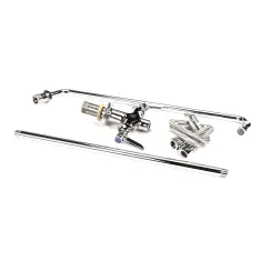 T&S Brass B-0270 Double Pantry Faucet, Single Hole Base, 18" Elevated Swing Nozzle