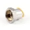 T&S Brass B-0413 Adaptor, Swivel to Rigid, Chrome Plated