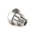 T&S Brass B-0414 GOOSENECK COUPLING, 3/8 NPT MALE X FEMALE