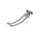 T&S Brass B-0504 DOUBLE PEDAL VALVE, WALL MOUNT, INLETS 2-1/2 CENT