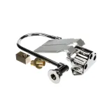 T&S B-0509-537K Ledge Mount Double Pedal Valve with 5 9/16" Rigid Dummy Gooseneck