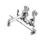 T&S Brass B-0667-RGH SERVICE SINK FAUCET, WALL MOUNT, ADJUSTABLE CENTER