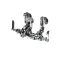 T&S Brass B-0669-POL SERVICE SINK FAUCET, WALL MOUNT, ADJUSTABLE CENTER