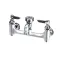 T&S Brass B-0674-BSTR Service Sink Faucet, 8" Wall Mount, Vacuum Breaker, Built -In Stops