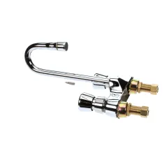 T&S Brass B-0834 METERING FCT, DECK MT, 4 CENTERS, SWIVEL/RIGID GO
