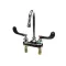 T&S Brass B-0892-QT-WS 4 CENTERSET FAUCET, SWIVEL GOOSENECK, 1/4-TURN SC
