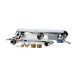 T&S Brass B-1120-M WORKBOARD FAUCET, DECK MOUNT, 8 CENTERS, 6 SWING