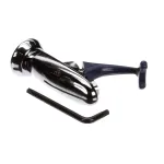 T&S B-1200 Wall Mounted Push Back Glass Filler with Adjustable Flange - 3/8" NPT Female Inlet