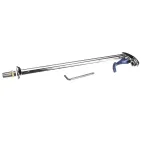 T&S B-1210-16 Deck Mount Push Back Glass Filler with 16" Pedestal - 1/2" NPT Male Inlet