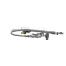 T&S Brass B-2285 Pre-Rinse Unit, Single Hole Deck Mount Faucet, 24" Riser, 44" Flex Hose, B-0107 Valve