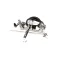 T&S Brass B-2465 Service Sink Faucet, 8" Wall Mount, 4" Wrist Handles, 48" Rubber Hose, Vacuum Breaker