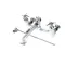 T&S Brass B-2492 Service Sink Faucet, Vacuum Breaker, Hose Outlet, 4-Arm Handles, Built-In Stops