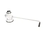 T&S Brass B-3940-XL Waste Drain Valve, Long Twist Handle, 3" x 2" & 1/1/2" Adapter, Flat Strainer