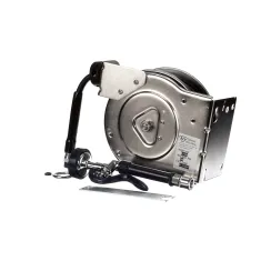 T&S Brass B-7102-01 HOSE REEL, OPEN, STAINLESS STEEL, 3/8 X 12 FT, EB