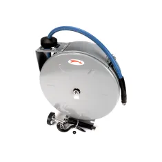 T&S Brass B-7222-C01 Hose Reel, Enclosed, Epoxy Coated Steel, 3/8" x 30', Hose, Spray Valve