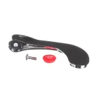 T&S Brass B-WH4H-NS Wrist Action Handle, 4", Red Index, Screw