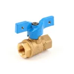 Anets B13432-00 Water Valve, Modified, Blue Handle, 3/8"
