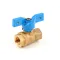 Anets B13432-00 Water Valve, Modified, Blue Handle, 3/8"