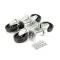 Pitco B3901504 Caster with Hardware, 9", Pack of 4