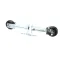 Pitco B3902110 Caster Set, 1 Locking/1 Non Locking, 10", Rigid