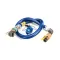 Pitco B8003103 Gas Hose Kit, 3/4 x 48", with Restraining Cable, QD, Valve