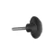 Knob with Stud, Black