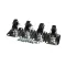 Glastender C-4X2 Caster, 2 1/2" High, Set of 4, 2 with Brake 2 without