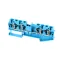 Cleveland C4014012 Terminal Block, Spring Loaded, 4 Wire, Blue, EOB-6.20, OES-6.20