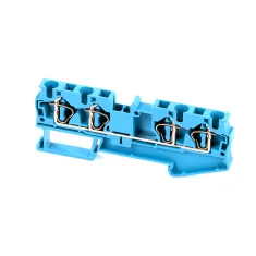 Cleveland C4014012 Terminal Block, Spring Loaded, 4 Wire, Blue, EOB-6.20, OES-6.20