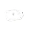 Frosty Factory C6521 Faceplate, 6", 1 Gallon, Barrel, Clear, Plastic