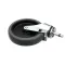 Lockwood CAS-51GR Caster without Brake, 5" x 1 1/8", Swivel Stem, Grip Ring, Single