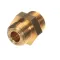 Unic CN-347A BRASS NIPPLE - 3/8 BSPM X 3/8 BSPM (BVL)