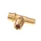 Unic CN-898 BRASS TEE FITTING - 3/8 BSPM X 3/8 BSPM 1/4 BSPM
