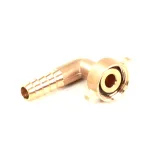 Hose Connector with Barb, 3/8&quot;, 90 Degree