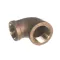 ELBOW, REDUCING, 3/4X1/2 FPT, BRASS