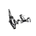 Grindmaster Cecilware D022Q Hot Water Faucet and Shank Assembly with Shut Off and Shield Base