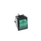 Rocker Switch, On/Off, Green Lighted
