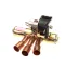 Carrier HVAC EF17BZ113 Reversing Valve, 4-Way, 1/2" x 5/8", 24VAC, 50/60HZ