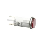 ELL650 Doyon - Red Signal Light 1/2" 250V with Chrome Bezel
