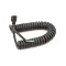 Randell EL WIR1103 POWER CORD, BLACK COILED 6' EXTENDED LENGTH W/ NEM