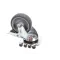 Caster Kit with Brake, Swivel Plate, Single