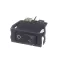 Rocker Switch, Black, 4 Terminal