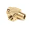 Cleveland FK106663 Tee, Fitting, 1/4" FPT x 1/4" FPT x 1/4" MPT, Brass