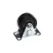 Caster without Brake, 2&quot;, Rigid Plate, Hard Rubber, Single