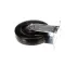 Caster without Brake, Rigid, Hard Rubber, 1-1/2&quot; x 5&quot;