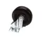 Swivel Caster with Brake, Hard Rubber, 1-1/2&quot; x 5&quot;